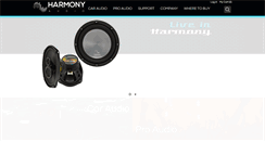 Desktop Screenshot of harmonyaudio.com