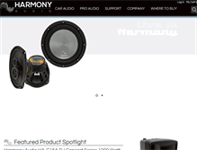 Tablet Screenshot of harmonyaudio.com